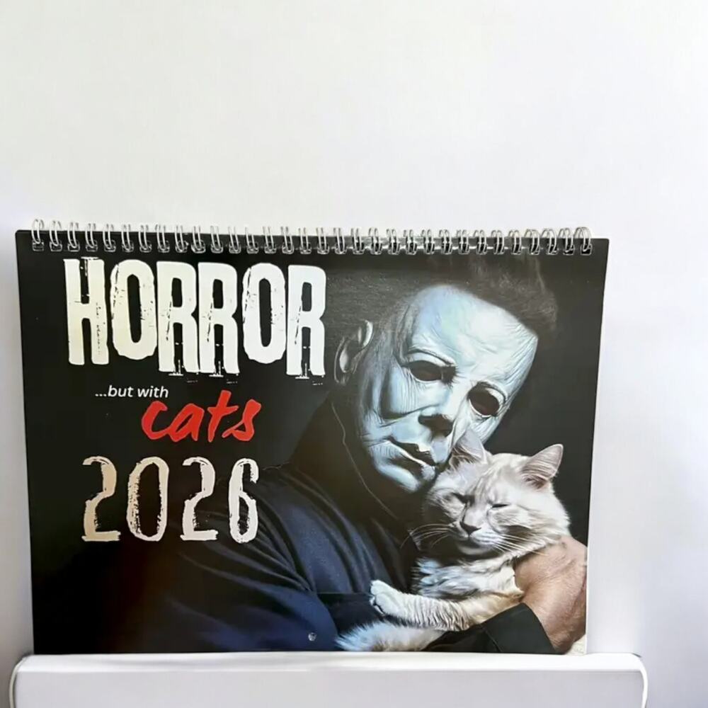 2026 Horror Movie Villains Calendar – Cats & Creepy Classics | Unique Gift